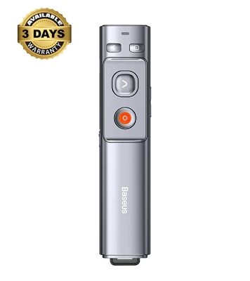 Buy Baseus Orange Dot Red laser Wireless Grey Presenter Online