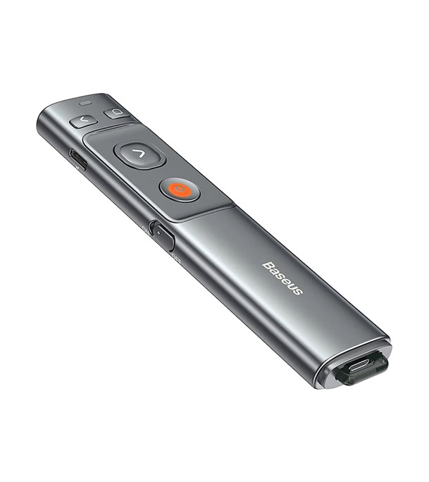Buy Baseus Orange Dot Red laser Wireless Grey Presenter Online