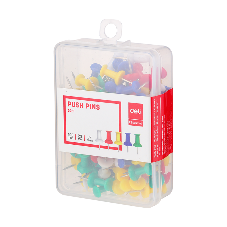 Picture of Deli	E0031 Color Push Pin(Assorted)