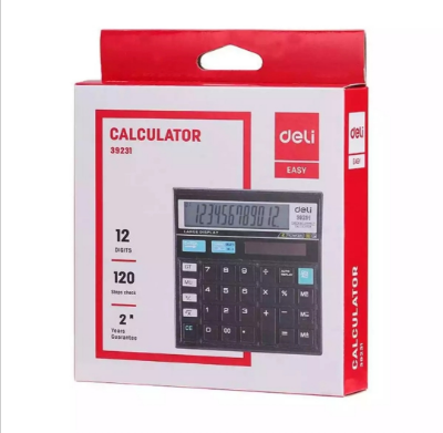 Picture of Deli E39231 Desktop Calculator 12 Digits dual Power