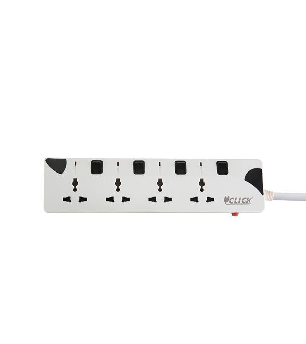 Buy Click Safe Extension Cord 2pin 4 Socket 3Y Online at Best Price