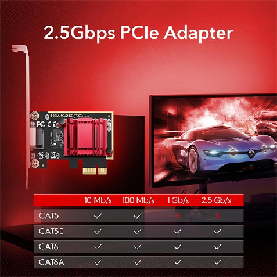 Buy Cudy PE25 2.5 Gbps PCI Express Network Adapter Gigabit at Best Price In Bangladesh